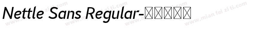 Nettle Sans Regular字体转换